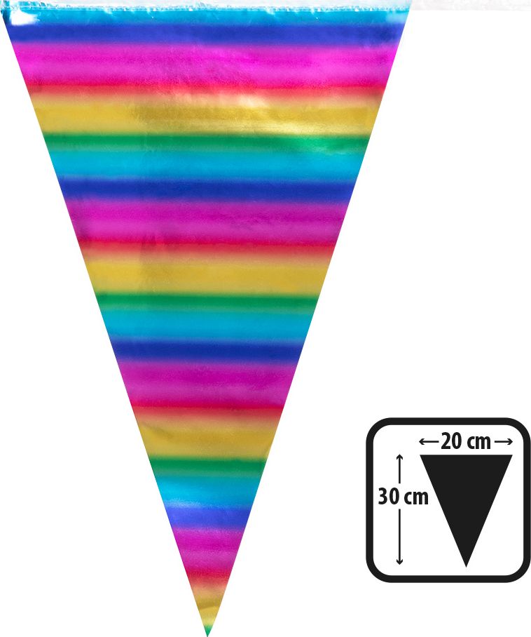 Metallic Rainbow Vlaggenlijn