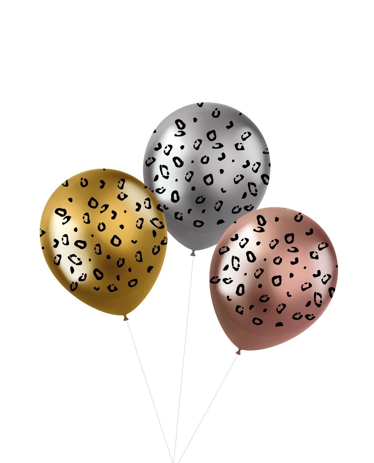 Metallic shimmer ballonnen panter