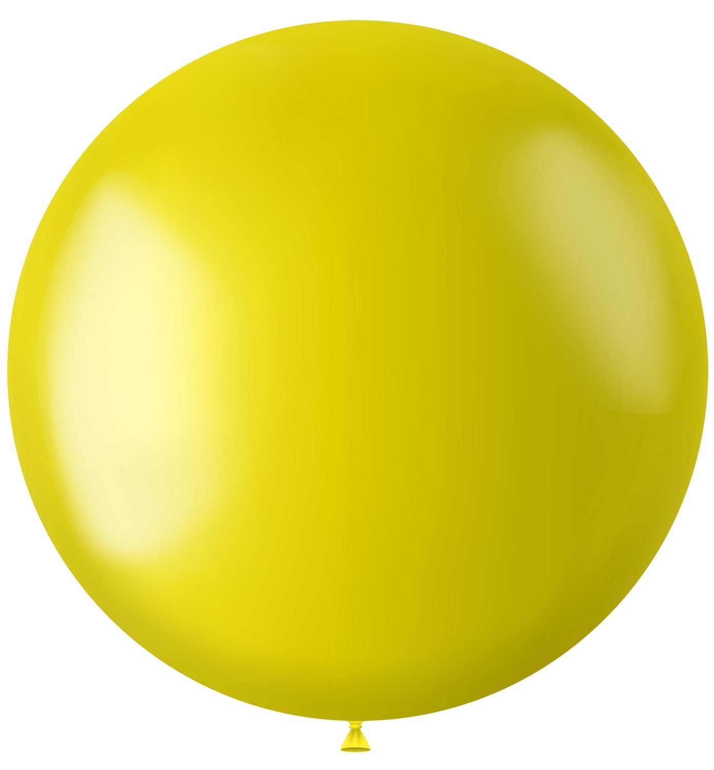 Metallic XL ballon geel