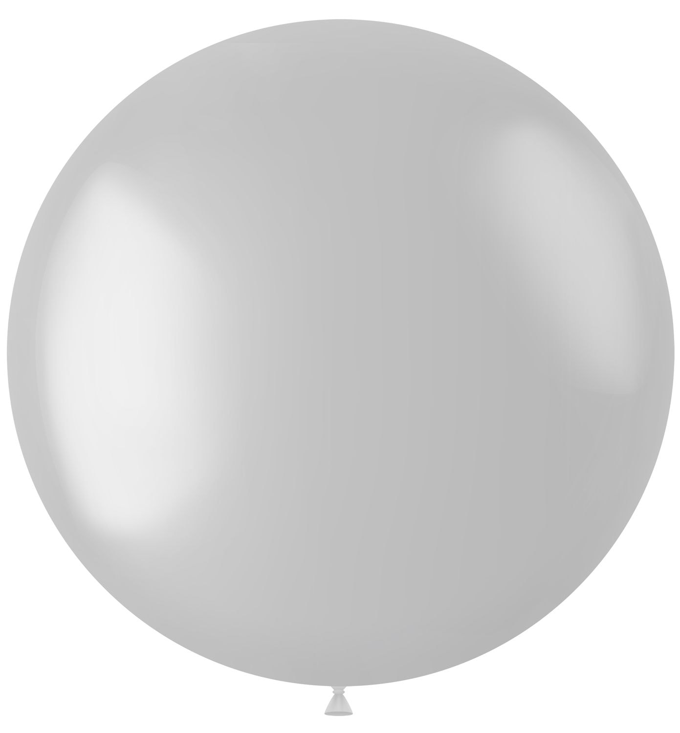 Metallic XL ballon parelwit