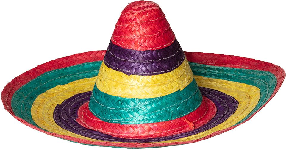 Mexicaanse sombrero meerkleurig