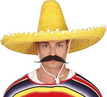 Mexicaanse sombrero XL geel