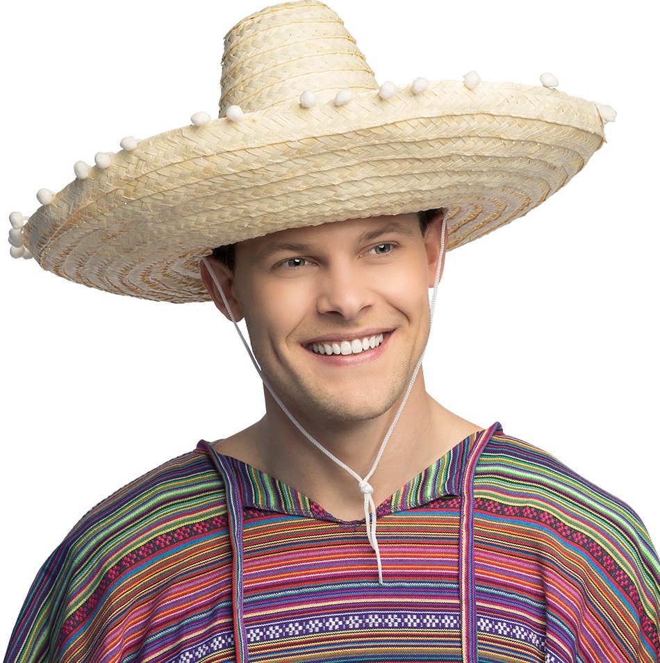 Mexico Sombrero Heren met Witte Bolletjes