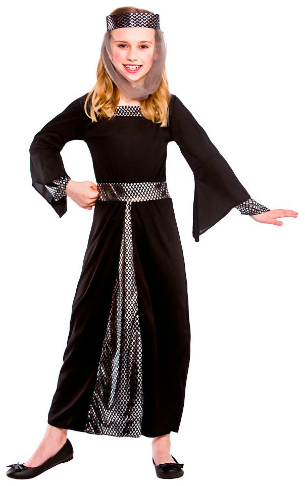 Middeleeuwen prinsessen jurk zwart