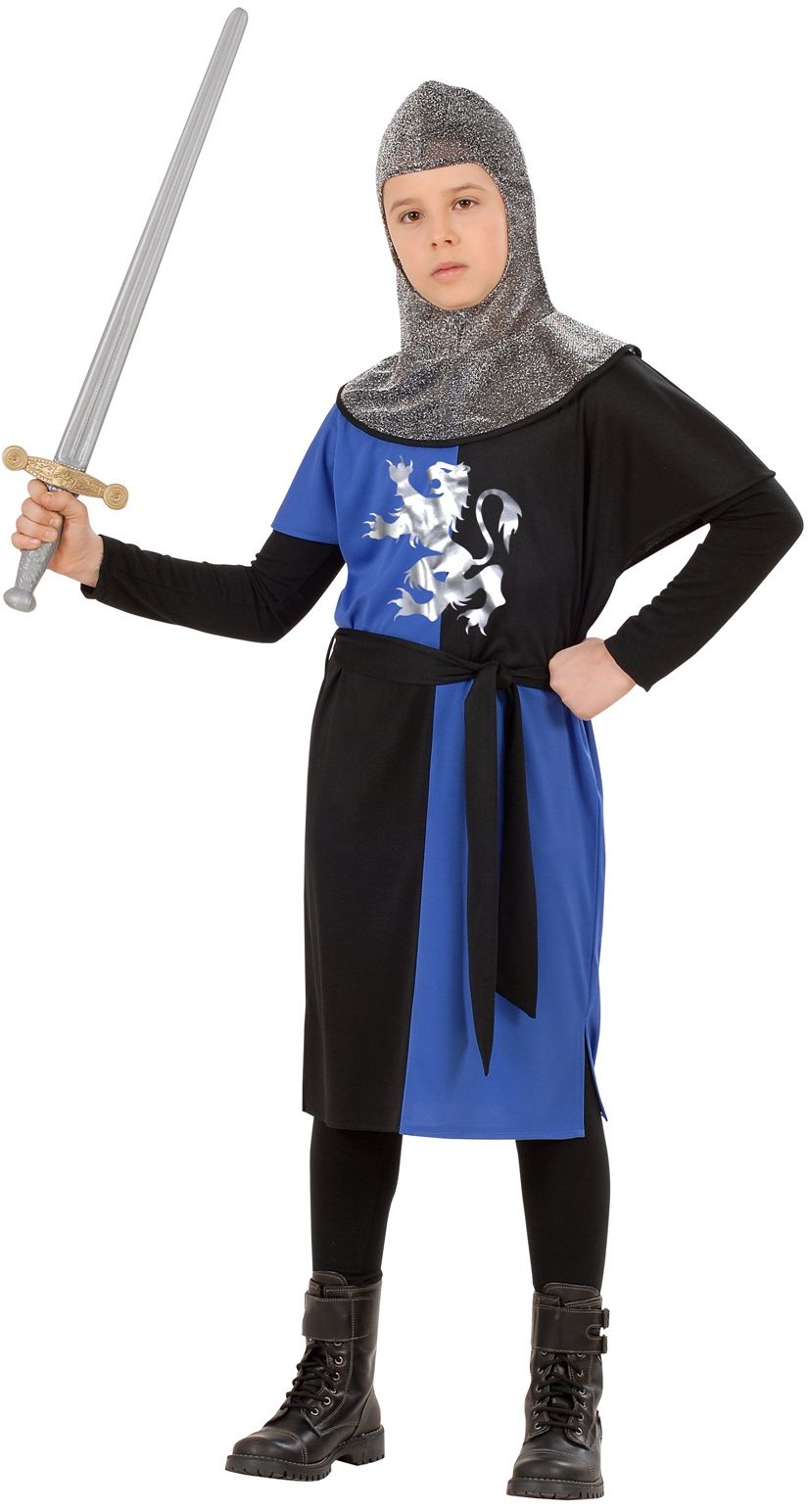 Middeleeuwse ridder kostuum kind blauw