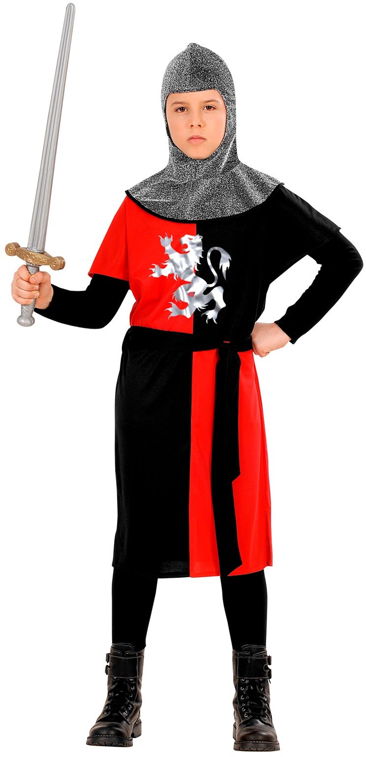 Middeleeuwse ridder kostuum kind rood