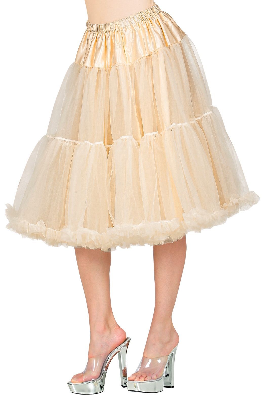 Midi tule beige petticoat