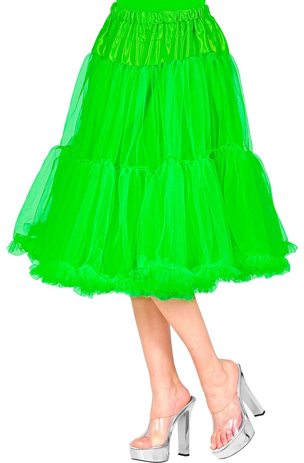 Midi tule groen petticoat