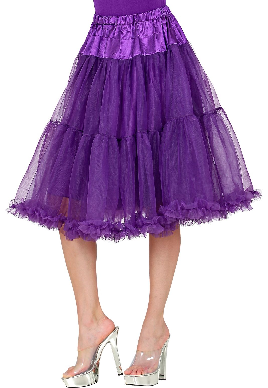 Midi tule paars petticoat