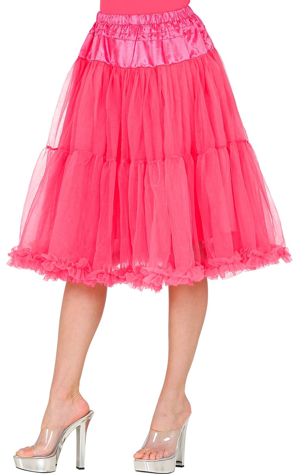 Midi tule roze petticoat