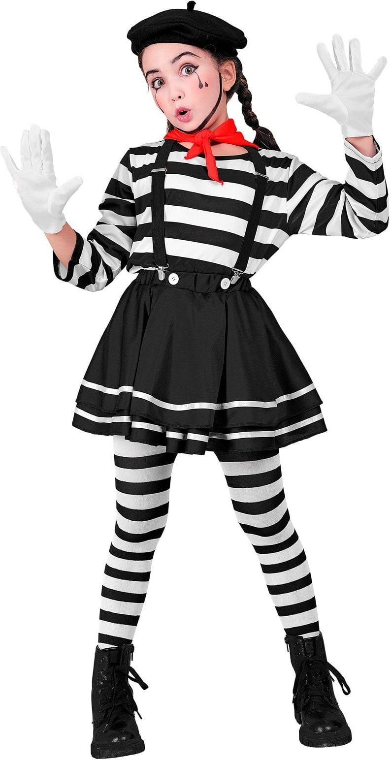 Mime Pak Meisjes Zwart