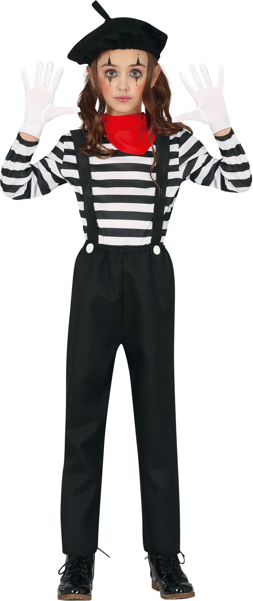 Mime speler outfit kind