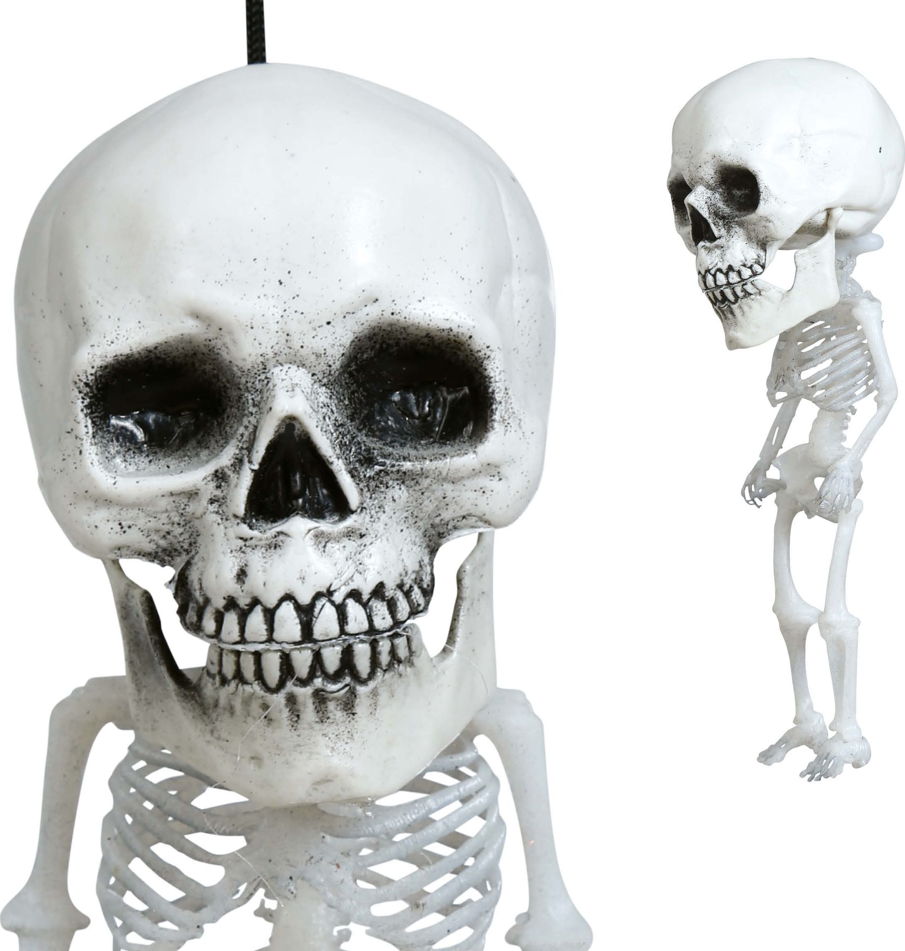 Mini hangdecoratie skelet 15 cm halloween