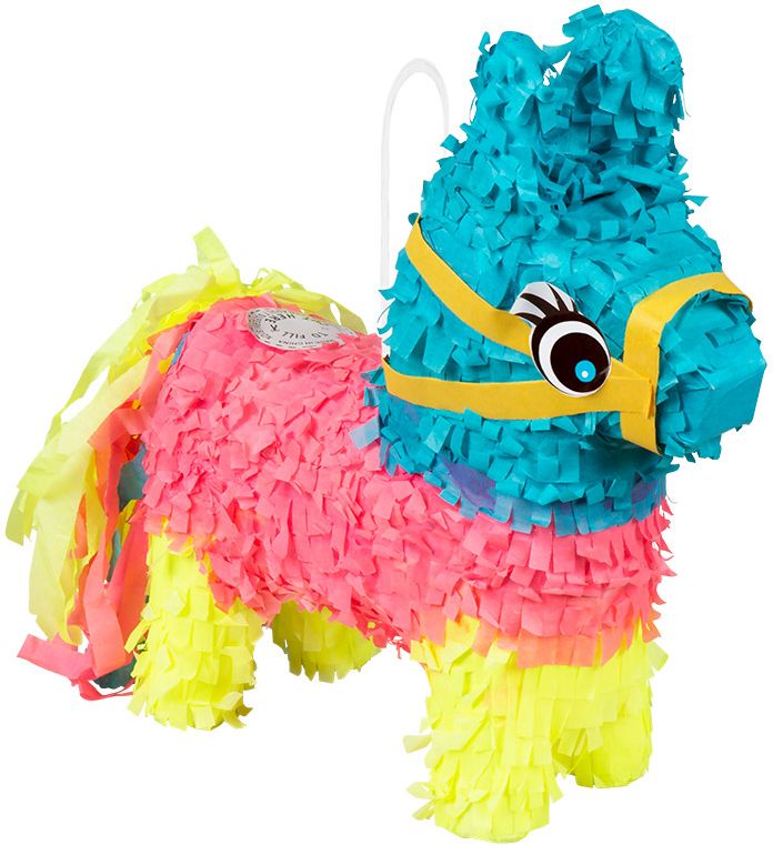 Mini piñata kleurige ezel