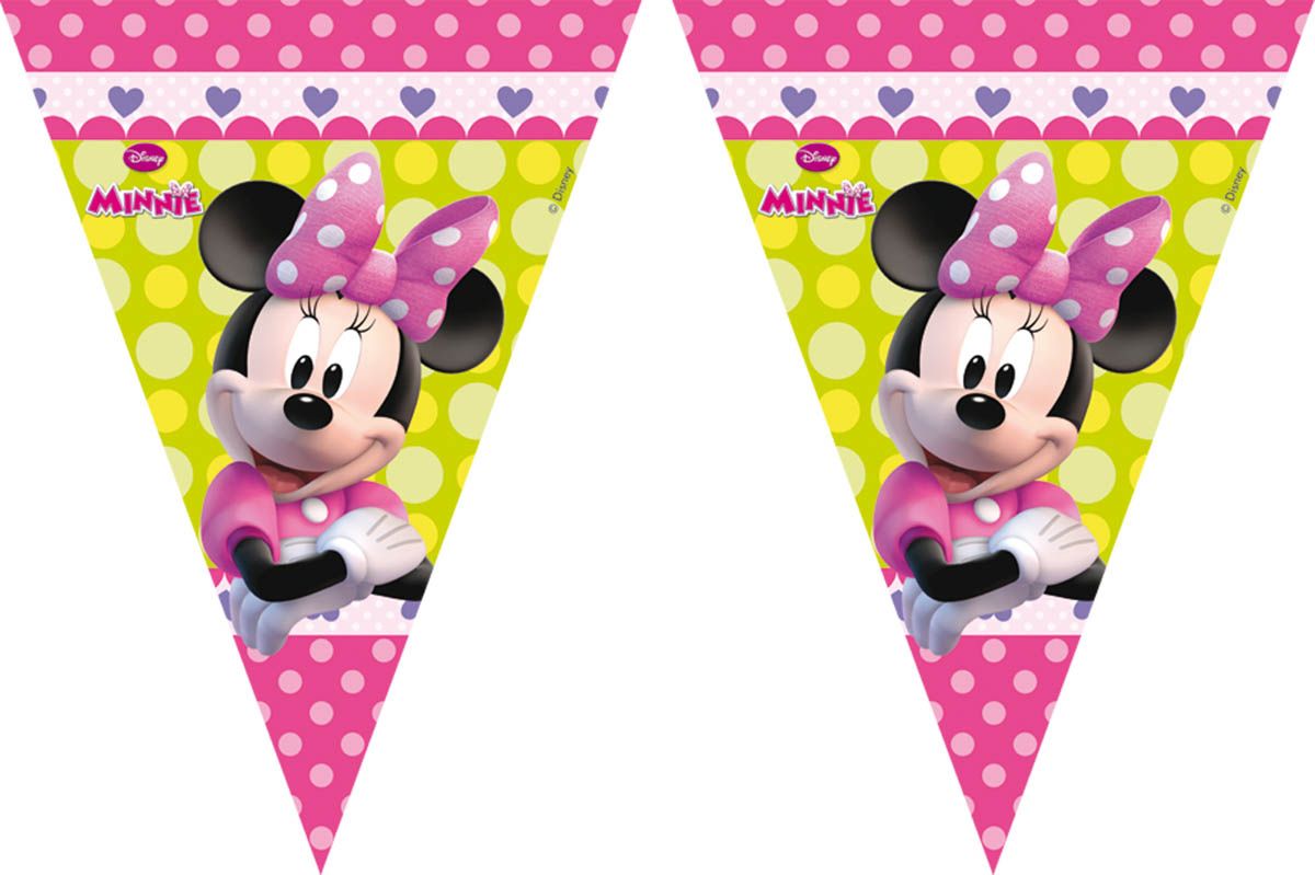 Minnie mouse party verjaardag vlaggenlijn 3 meter