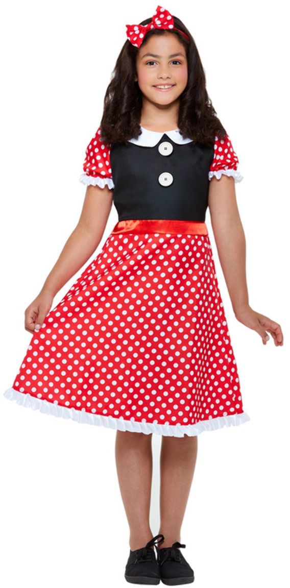 Minnie mouse stippen jurkje