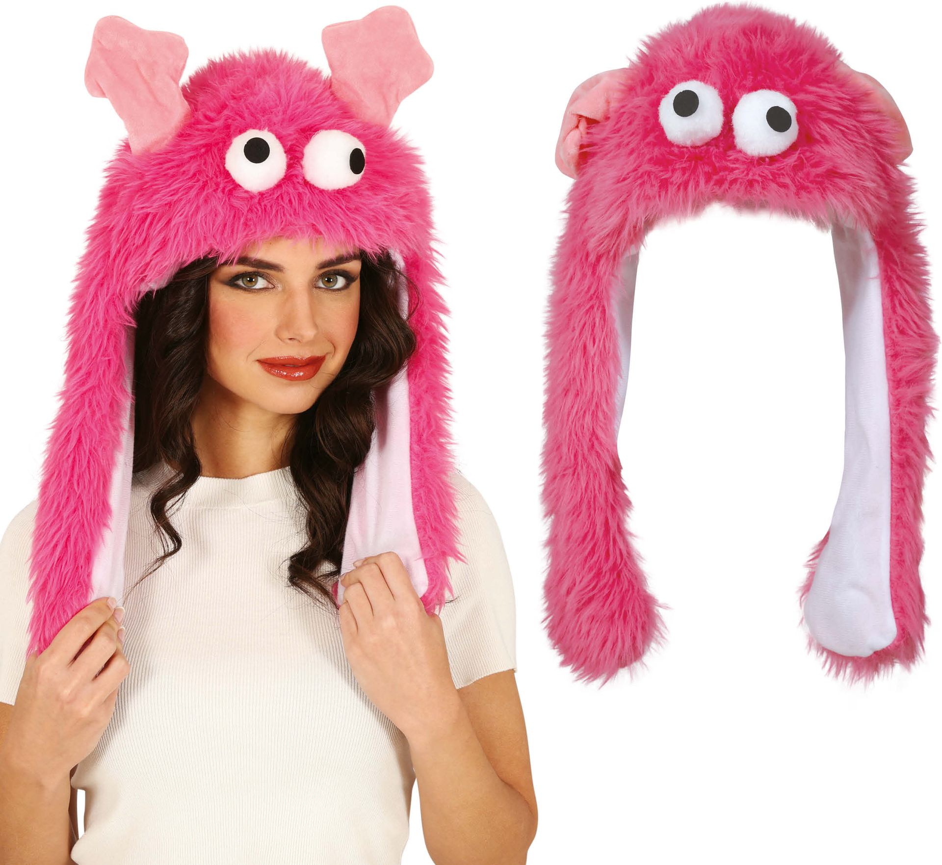 Monster Hoed Roze
