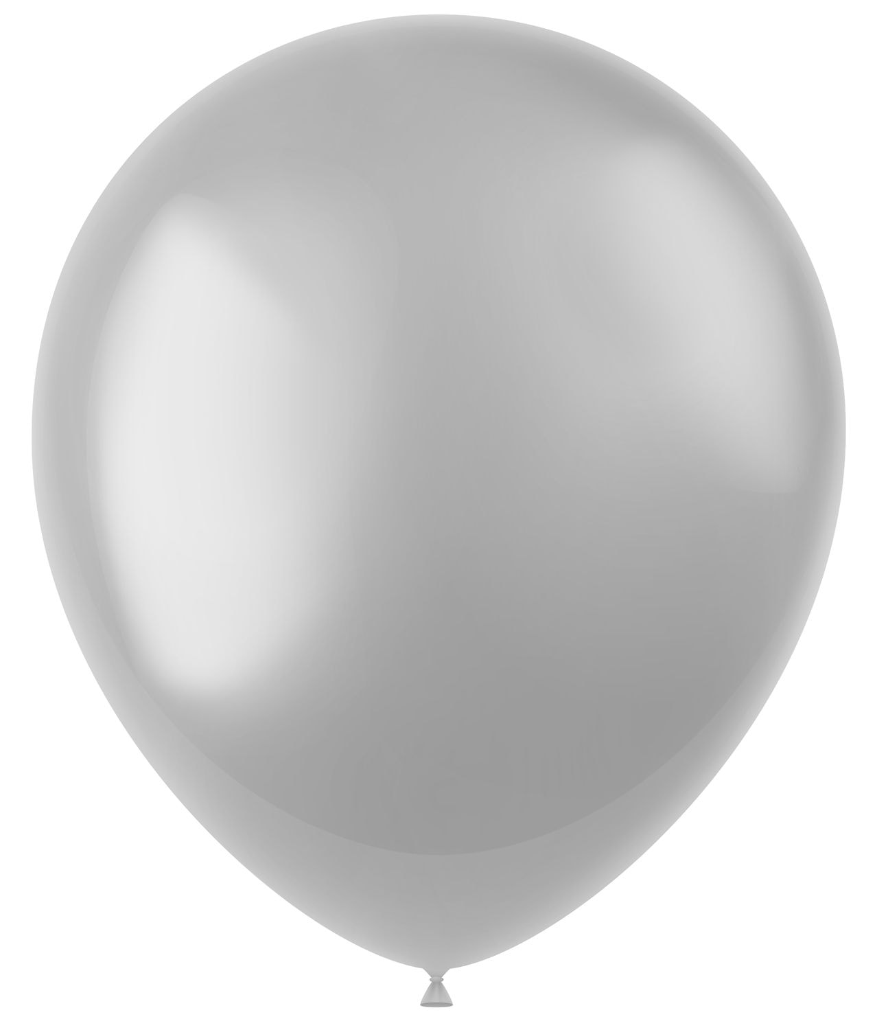 Moondust zilveren metallic ballonnen 100 stuks