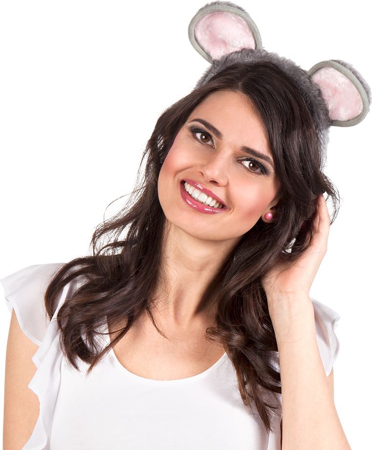 Muizen oren haarband pluche