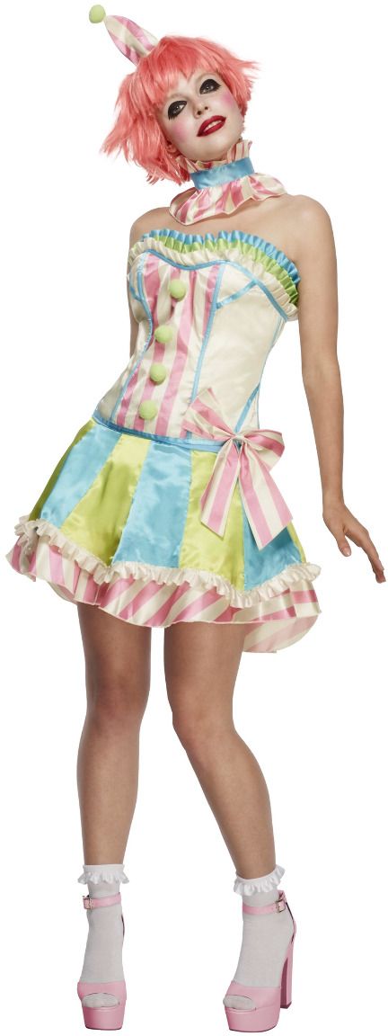 Multicolor clownspakje dames
