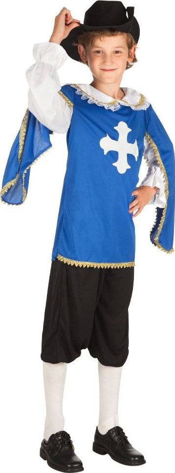 Musketier outfit jongens blauw