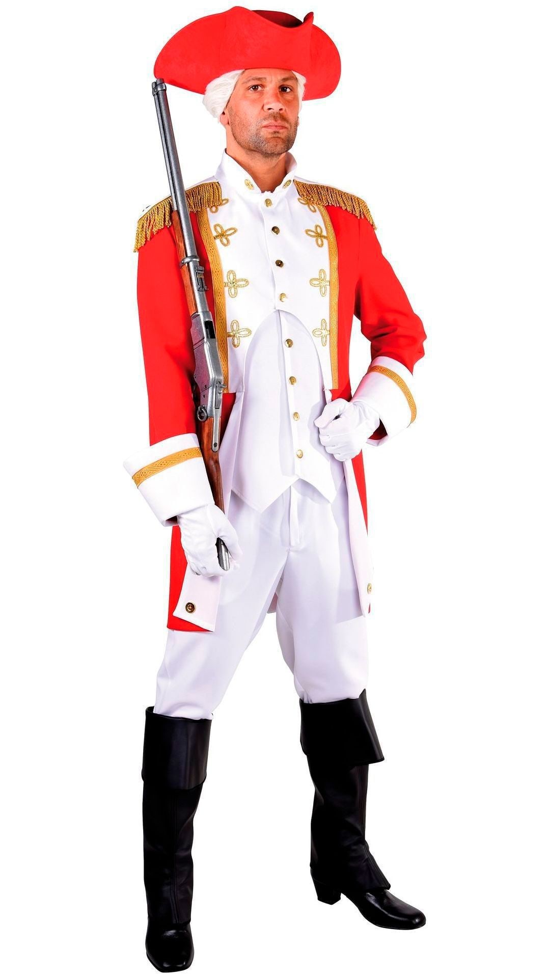 Musketiers jas rood man