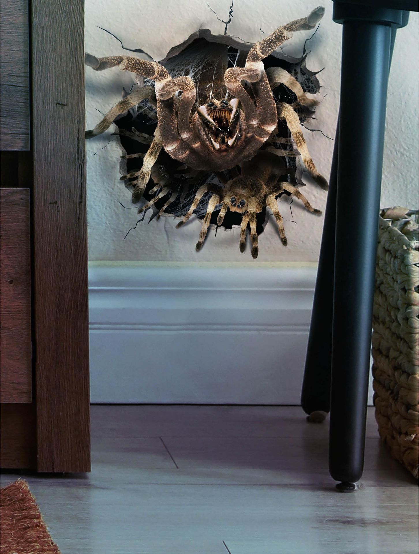 Muurdecoratie spin halloween