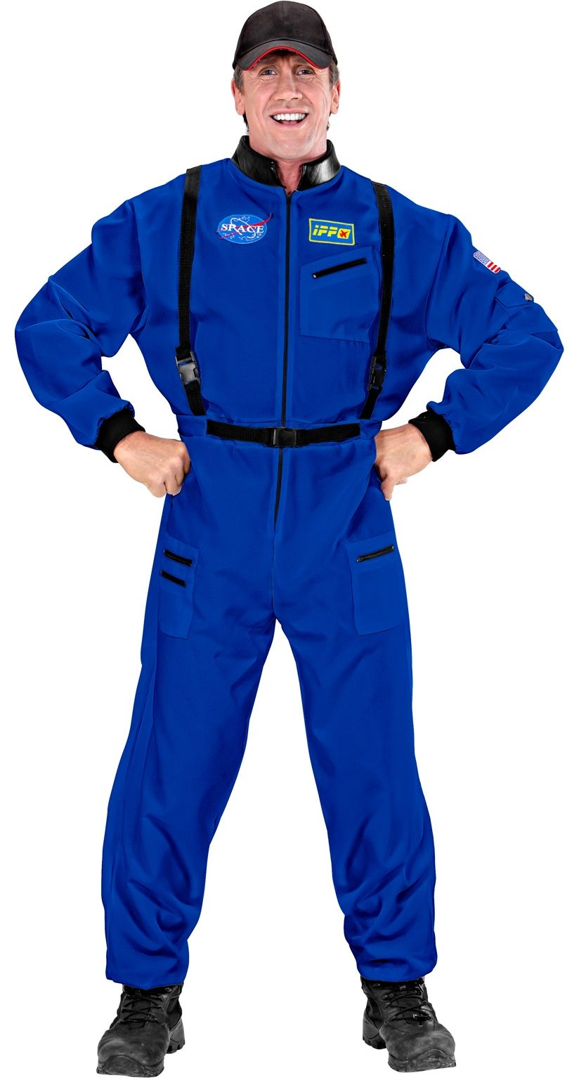 Nasa astronaut pak blauw mannen