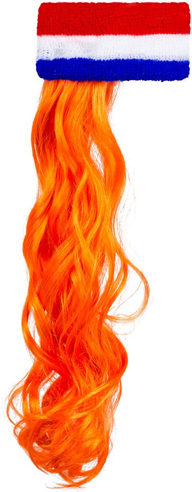 Nederland hoofdband met oranje matje