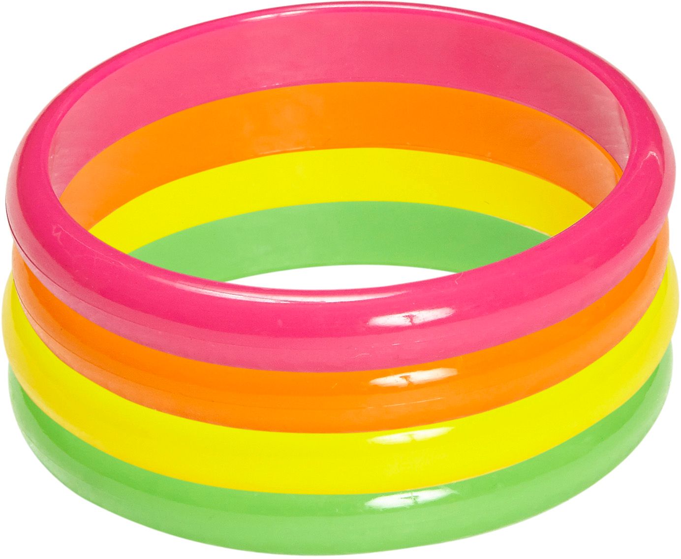 Neon armbanden 4 stuks