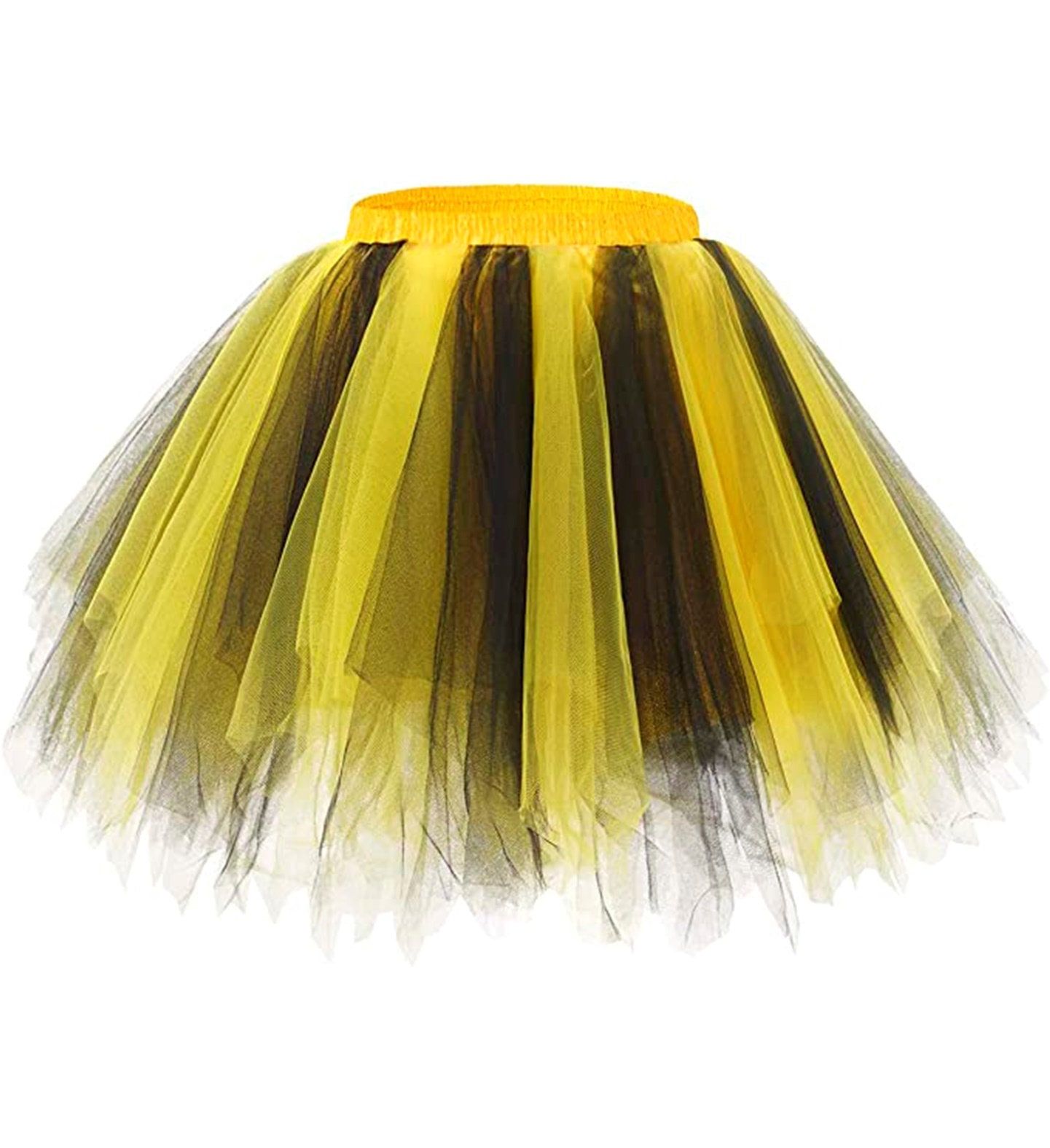 Neon Geel Zwarte Dames Tutu met Binnenzak