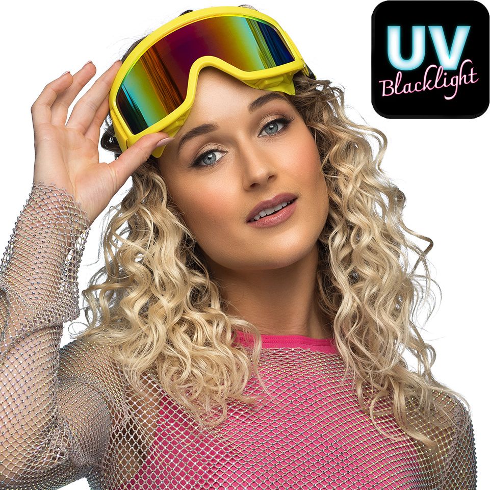 Neon Gele Skibril Festival
