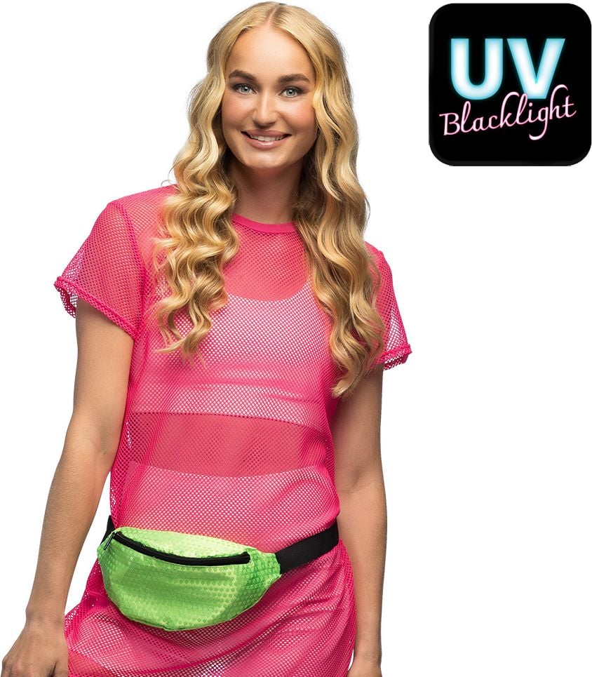 Neon Groen Heuptasje met Rits