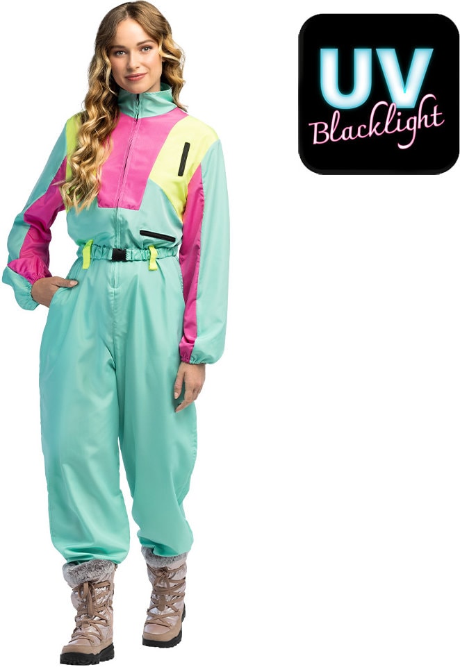 Neon Mintgroene Retro Skipak Dames Foute Party