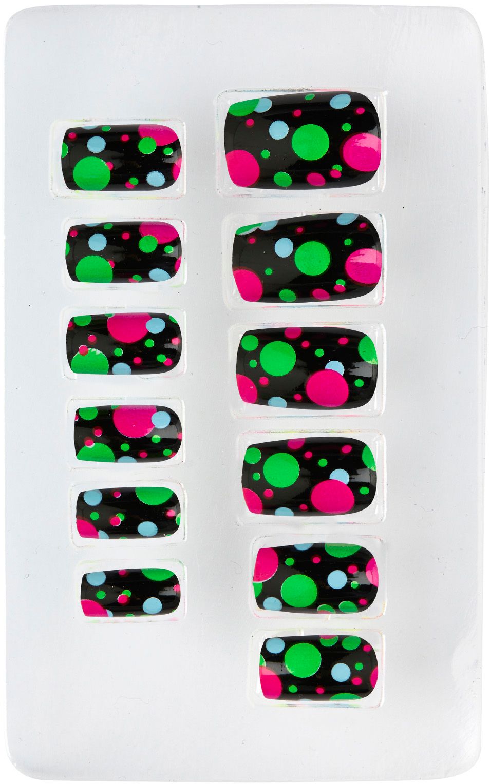 Neon nagels gestipt