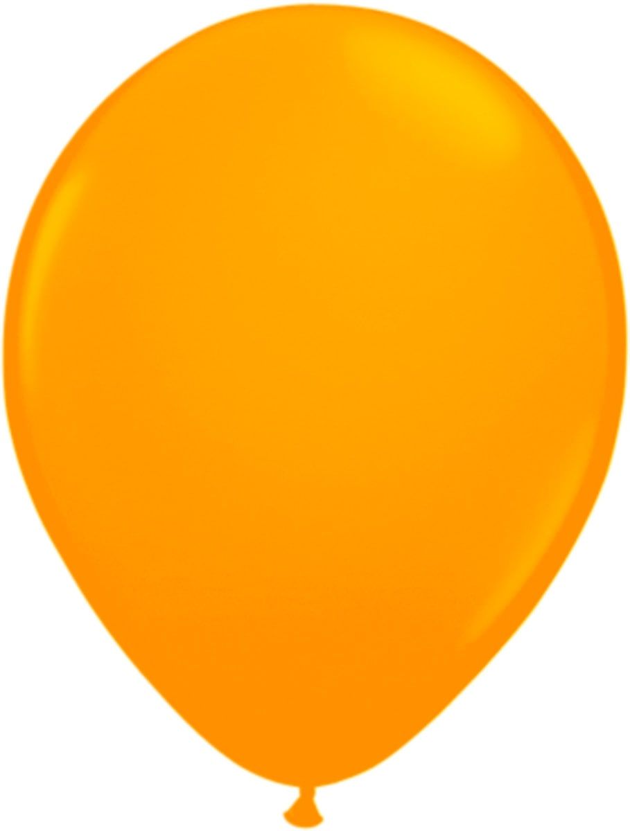 Neon oranje ballonnen 8 stuks