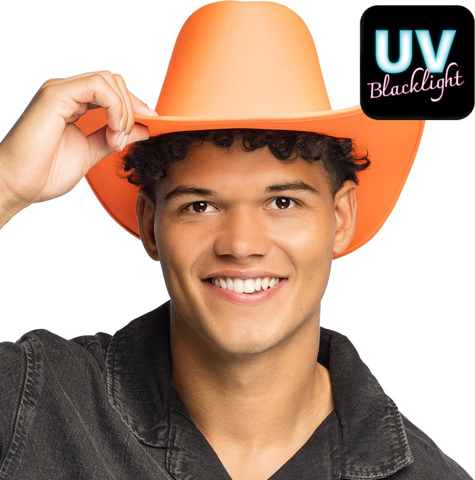 Neon Oranje Cowboyhoed