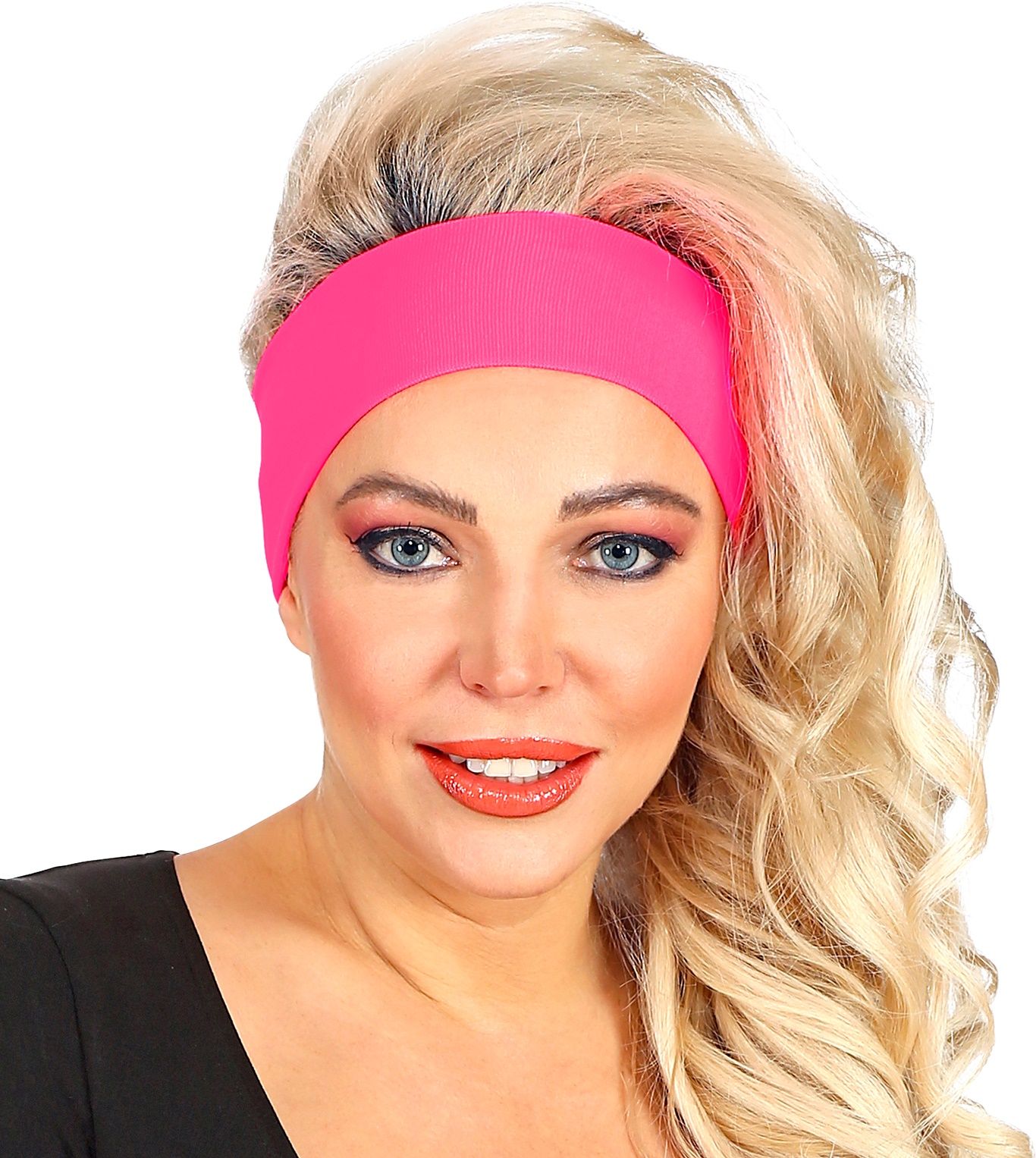 Neon roze 80s hoofdband