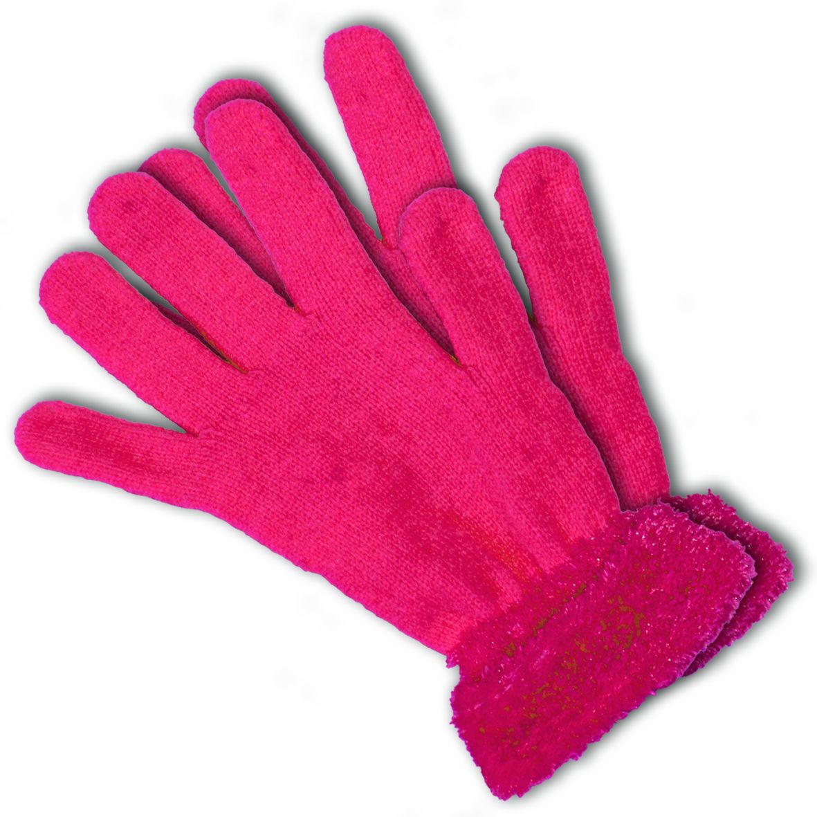 Neon roze handschoenen