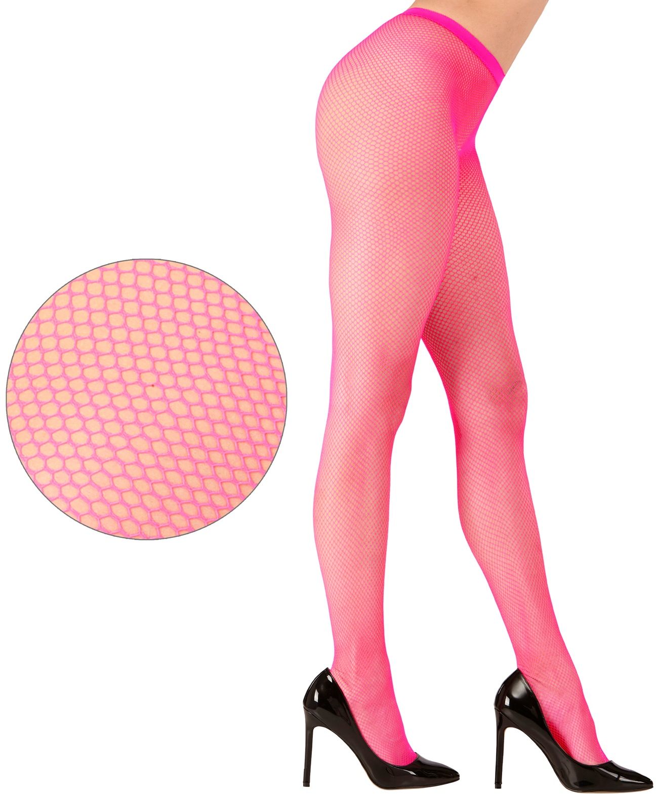 Neon roze visnet panty