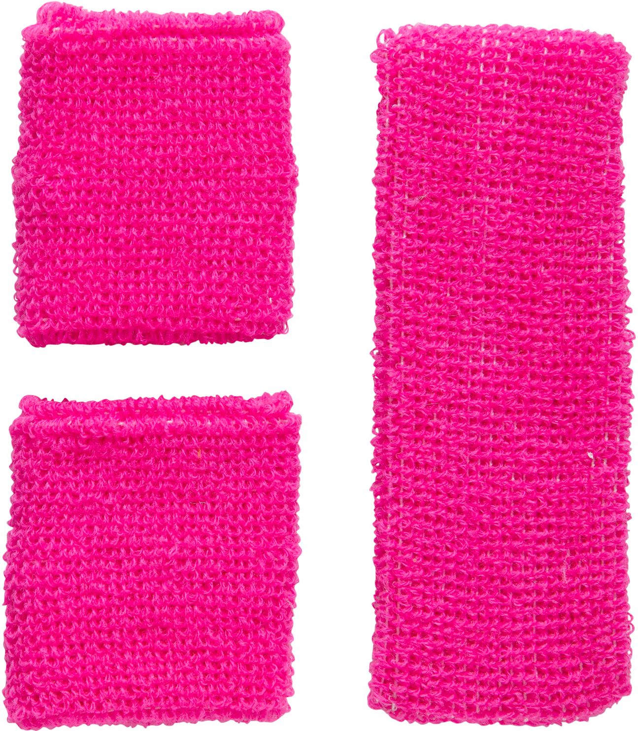 Neon roze zweetbandjes set