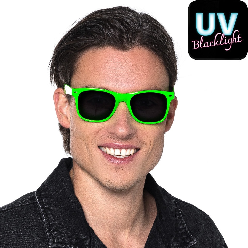 Neongroene Zonnebril