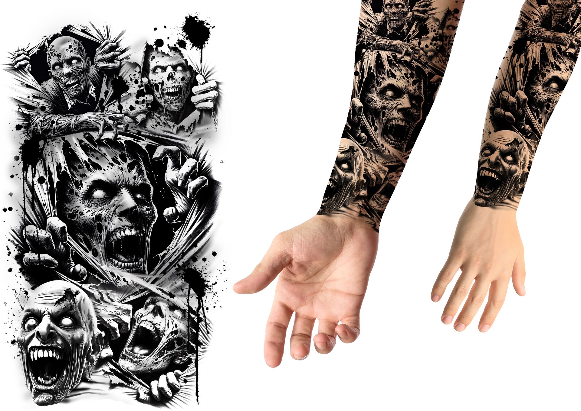 Nep Tattoo Halloween Zombie
