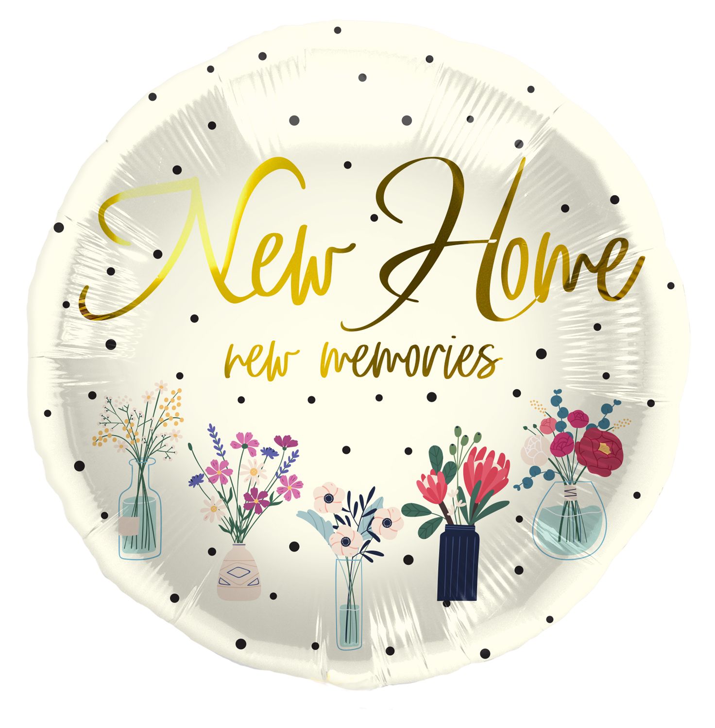 New home bloemen folieballon