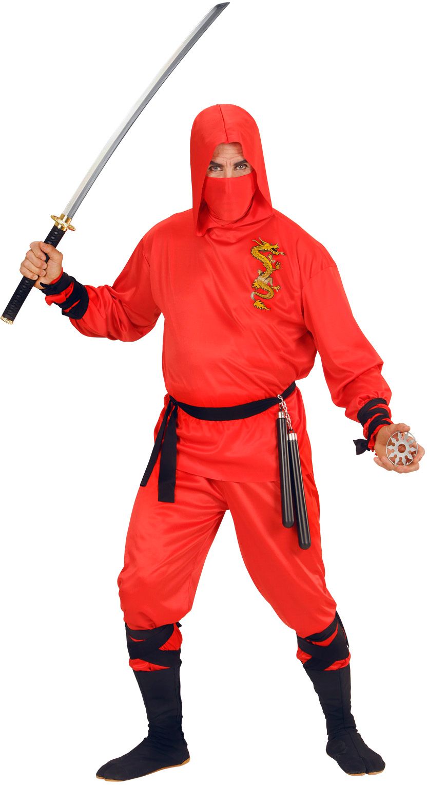 Ninja kleding rood