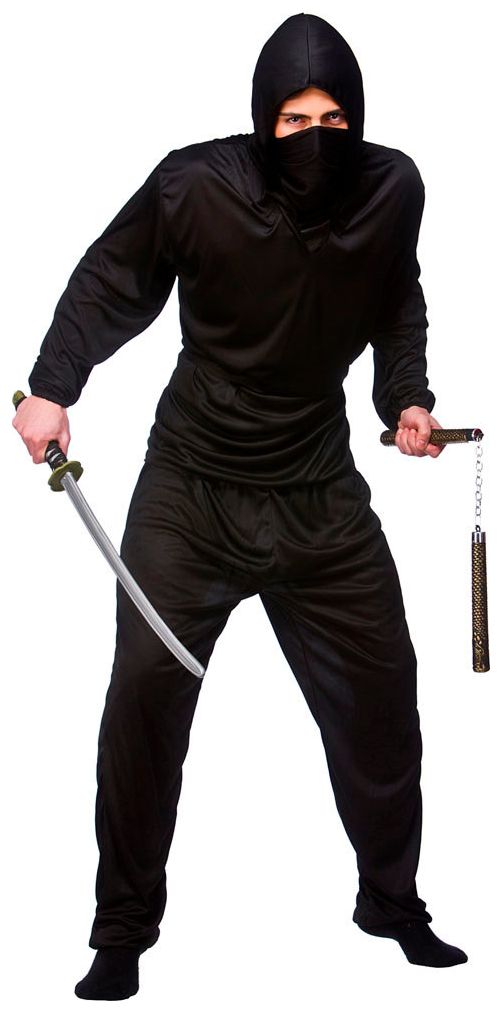 Ninja kostuum zwart