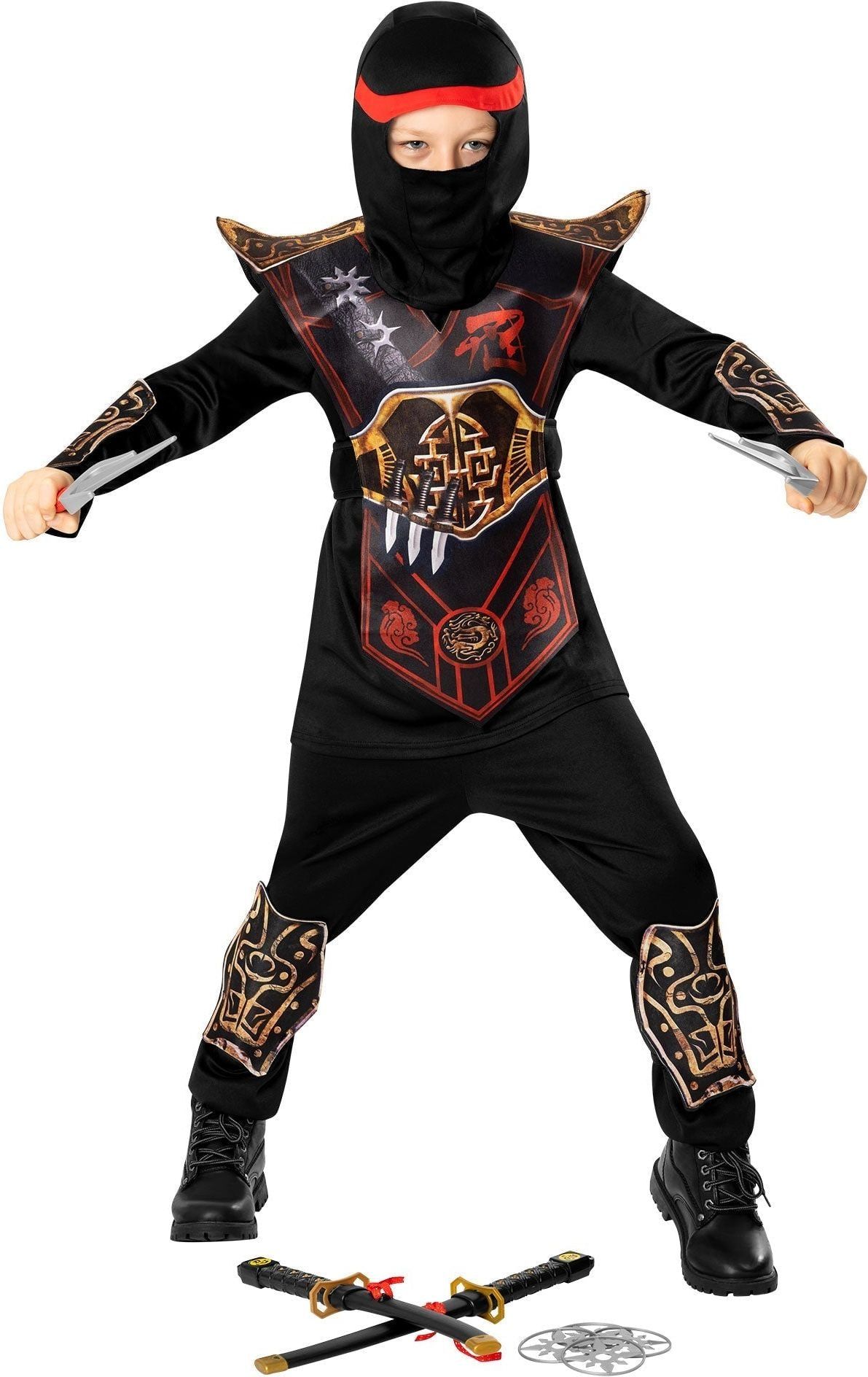 Ninja Outfit Jongens Rood