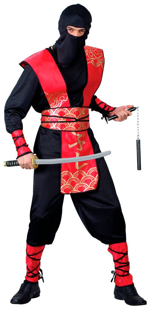 Ninja pak zwart rood