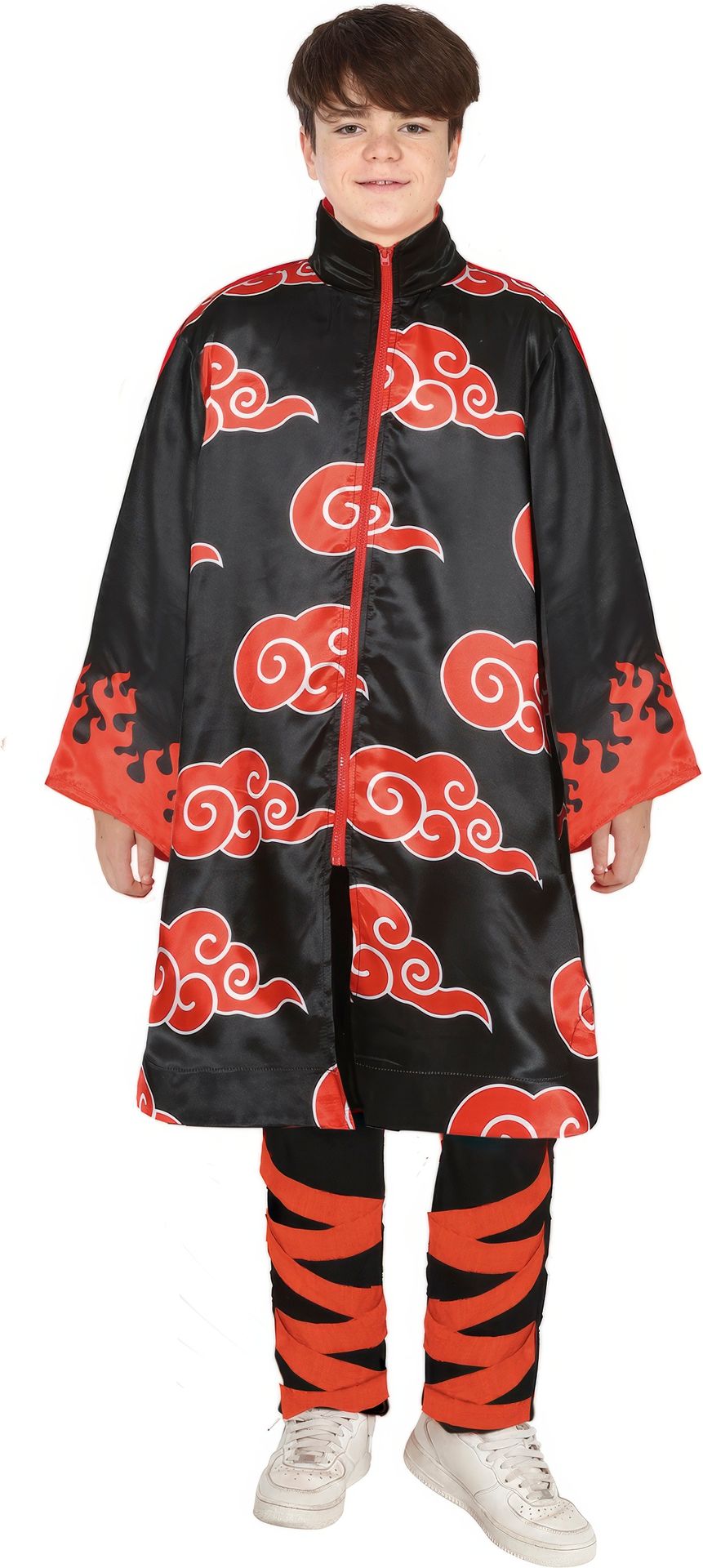 Ninja Zwart Rood Wolken Outfit Jongens 14-16 Jaar