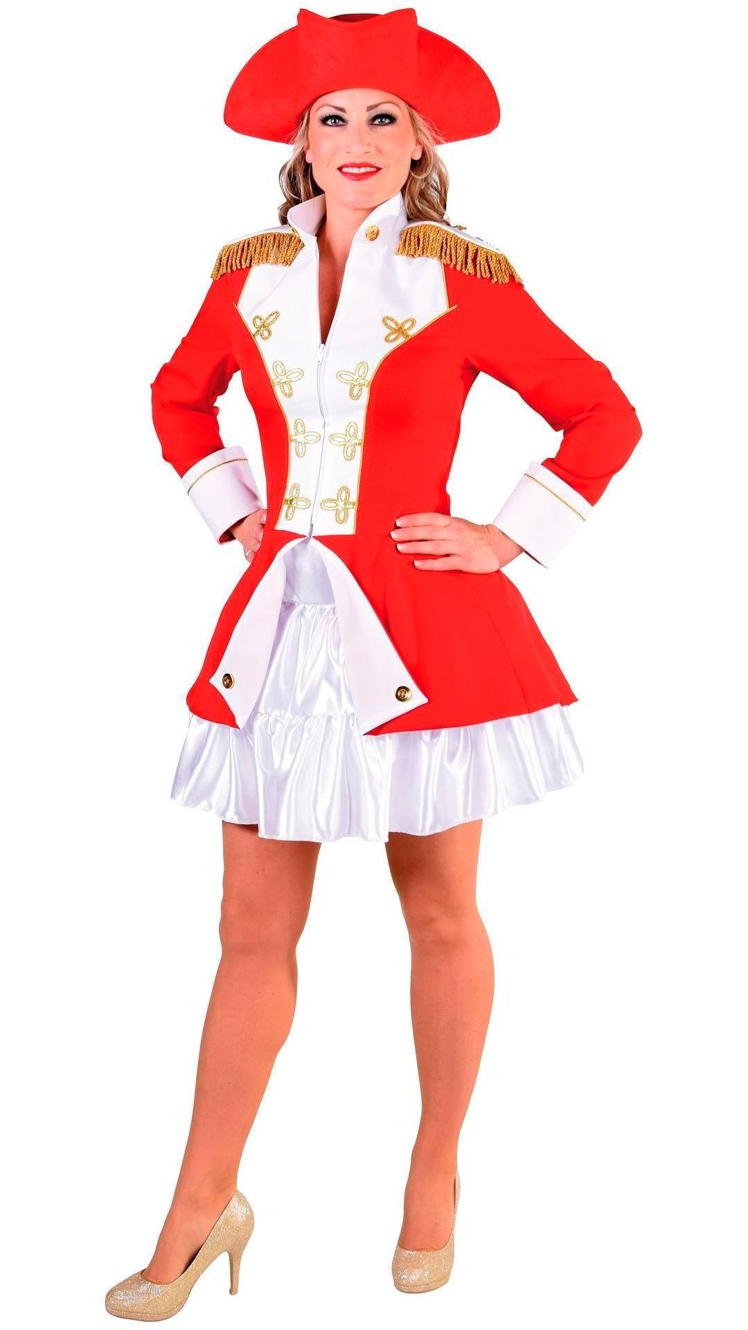 Officiers jas rood vrouwen